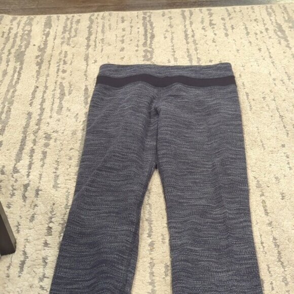Lululemon Skinny Groove Pant Diamond Jacquard Space Dye Black Deep Coal / Black - Picture 11 of 12